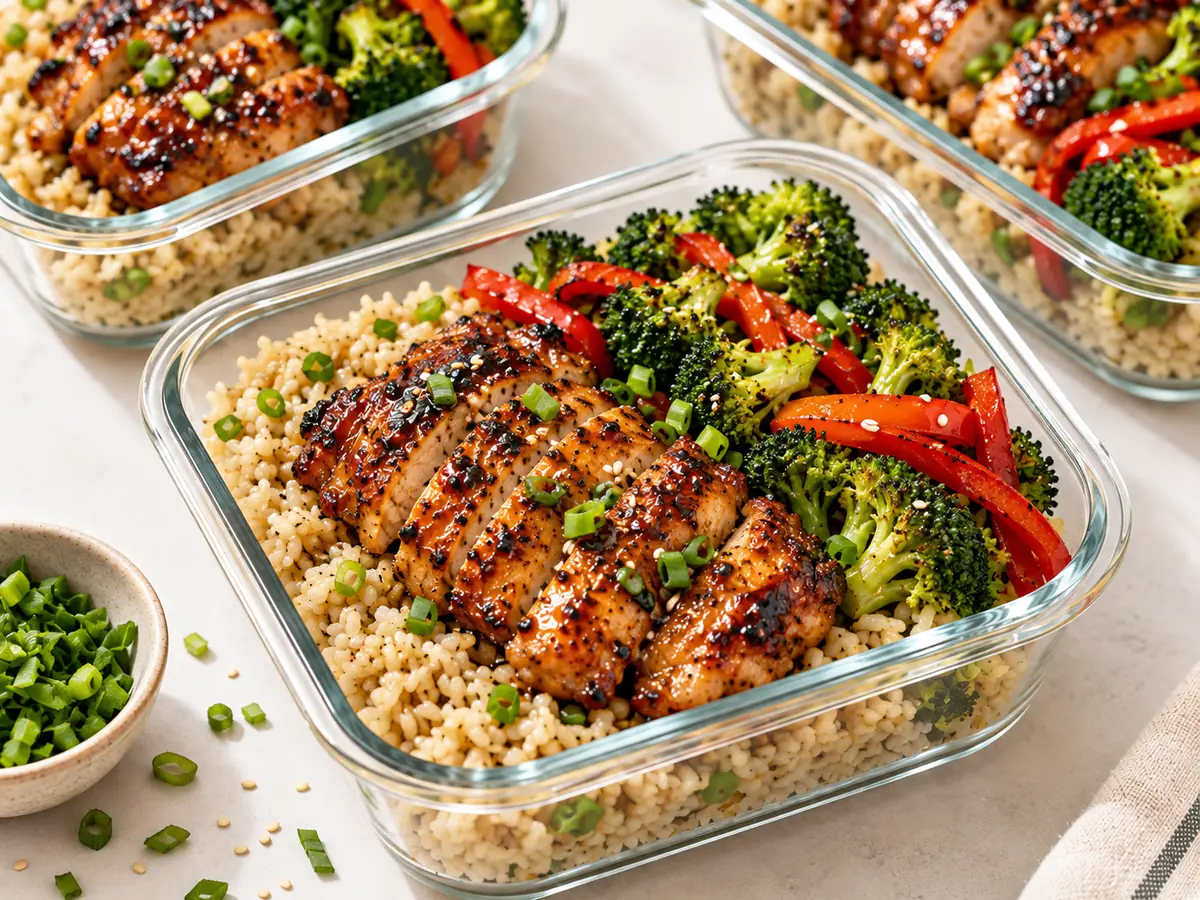 Smoky Honey-Soy Chicken Thighs with Brown Rice